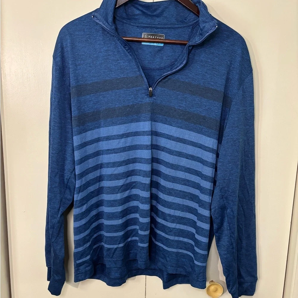 PGA Tour Blue Pullover - Picture 1 of 5